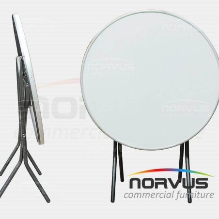  Mesa pastelera redonda plegable 75 fibra de vidrio