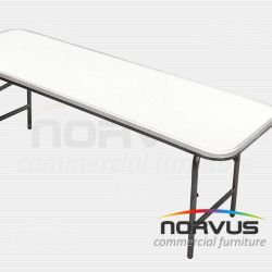 Mesa infantil rectangular plegable 150x50 fibra de vidrio