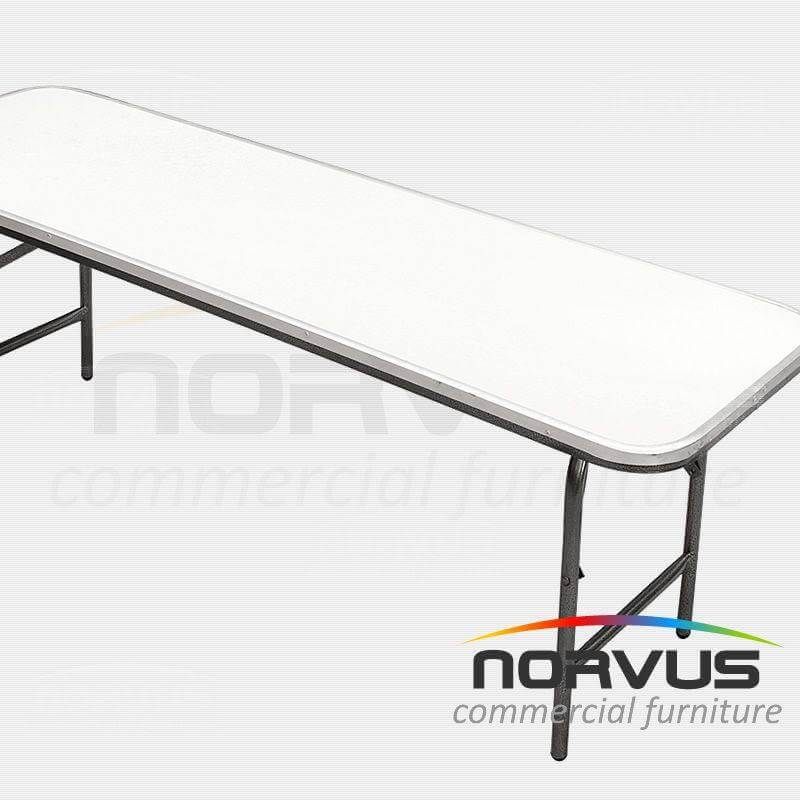 Mesa infantil rectangular plegable 150x50 fibra de vidrio
