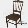 Silla Versalles de plastico chocolate