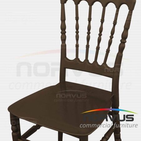  Silla Versalles de plastico chocolate