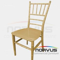 Silla Tifanny de plastico dorado