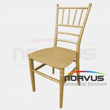 Silla Infantil Tiffany de plastico dorado