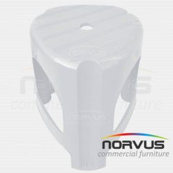 Banco de plastico Bary blanco