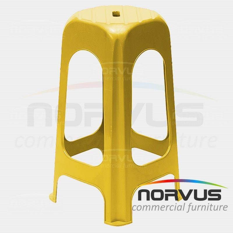 Banco alto de plastico Jumbo amarillo