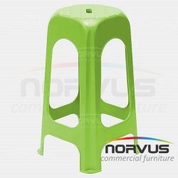 Banco alto de plastico Jumbo verde pistache