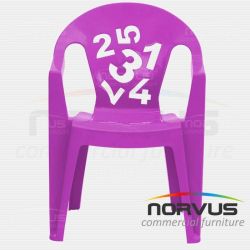Silla infantil de plastico Numeros fiusha