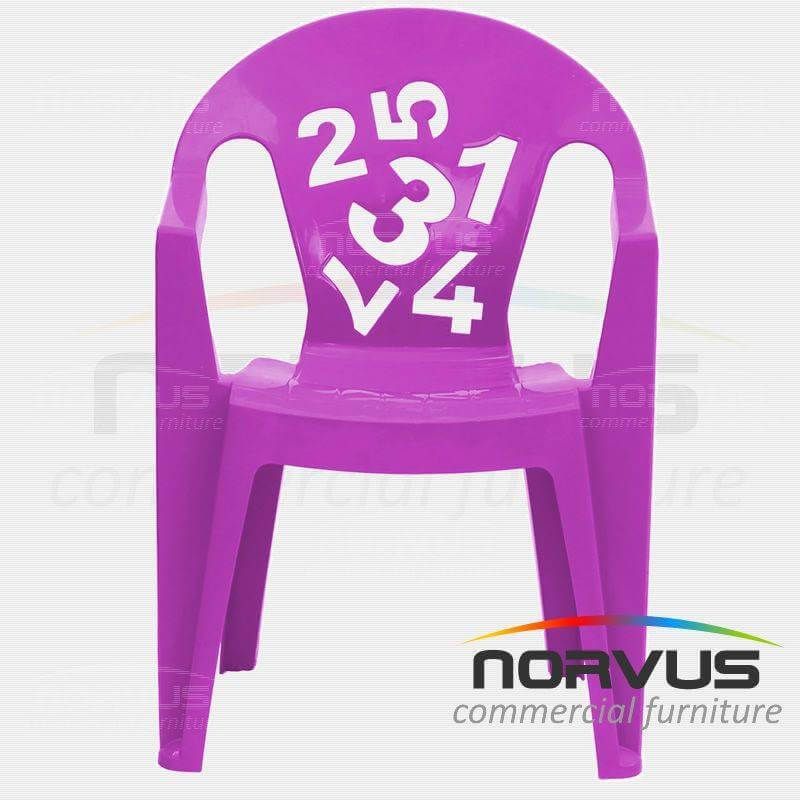 Silla infantil de plastico Numeros fiusha