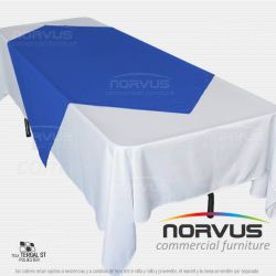 Cubremantel 150x150cm tela Tafetan azul rey