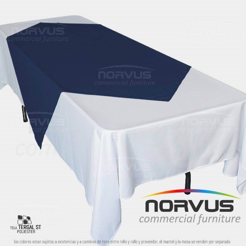 Cubremantel 150x150cm tela Tafetan azul marino