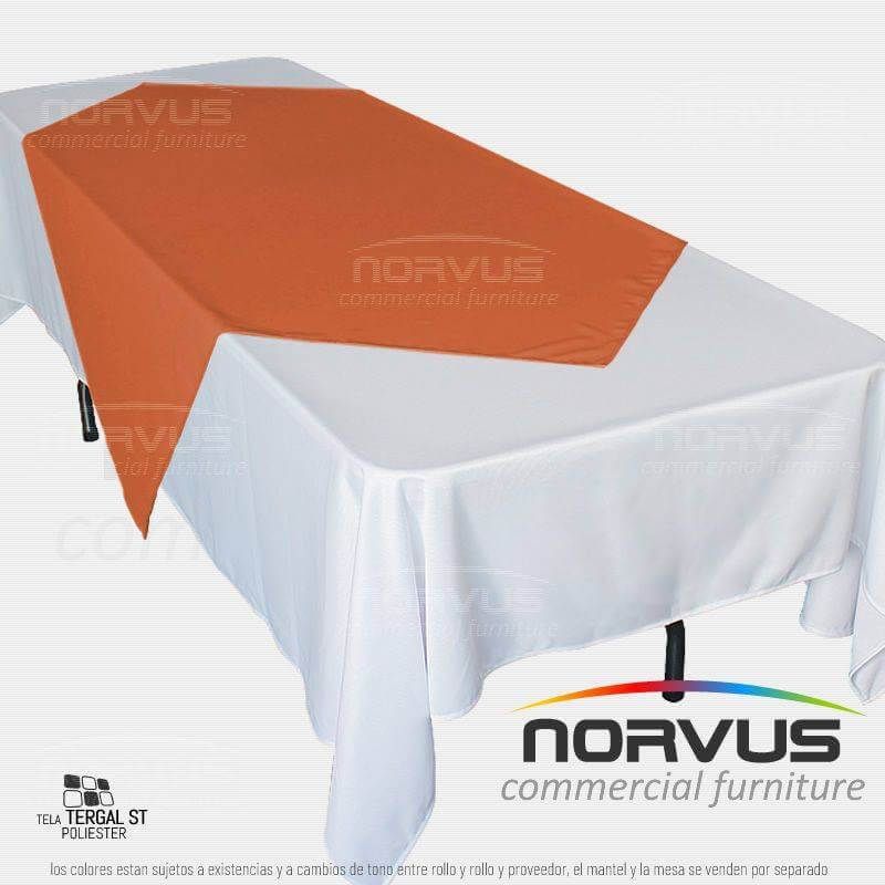 Cubremantel 150x150cm tela Tafetan naranja