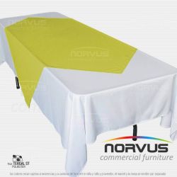 Cubremantel 150x150cm tela Tafetan amarillo canario