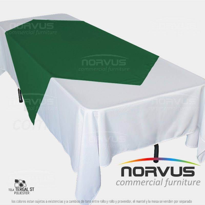 Cubremantel 150x150cm tela Tafetan verde bandera