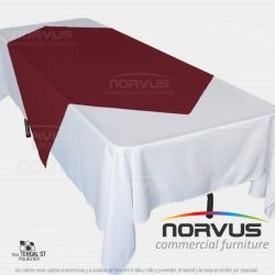 Cubremantel 150x150cm tela Tafetan vino