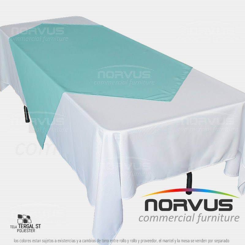 Cubremantel 150x150cm tela Tafetan menta