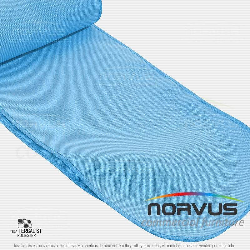 Liston para silla 250x15cm tela Tafetan azul cielo