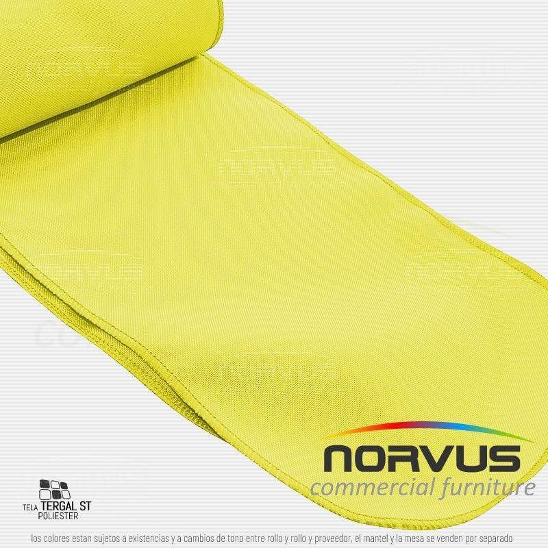 Liston para silla 250x15cm tela Tafetan amarillo canario