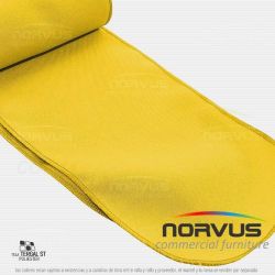 Liston para silla 250x15cm tela Tafetan amarillo mango