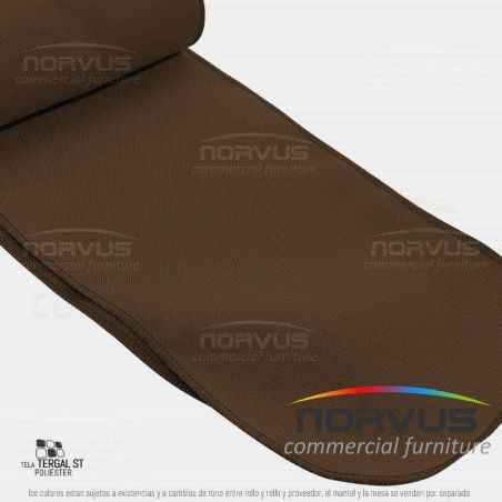 Liston para silla 250x15cm tela Tafetan chocolate