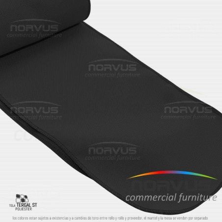 Liston para silla 250x15cm tela Tafetan negro