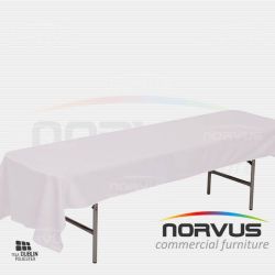 Mantel infantil infantil rectangular 230x100cm tela Dublin blanco