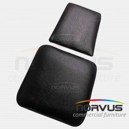 Juego de asiento y respaldo para silla apilable acojinada adulto