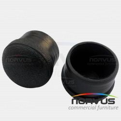 Regaton interno redondo 7/8 de plastico negro