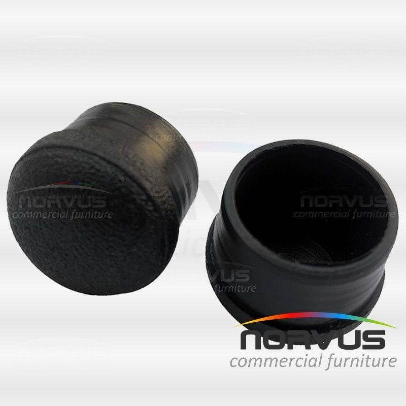 Regaton interno redondo 7/8 de plastico negro