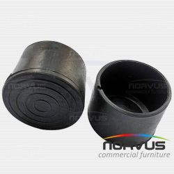 Regaton externo redondo 1 1/4 de plastico negro