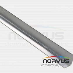 Cubrecanto de aluminio tipo pecho paloma 3/4x1/2 sin rolar