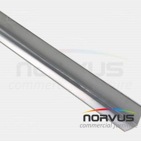 Cubrecanto de aluminio tipo pecho paloma 3/4x1/2 sin rolar