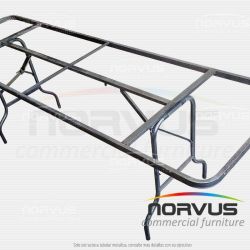 Estructura para mesa rectangular plegable 240x75