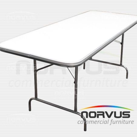 Mesa rectangular plegable 180x75 fibra de vidrio