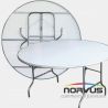  Mesa redonda plegable 150 fibra de vidrio