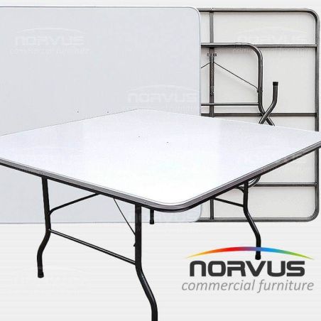  Mesa cuadrada plegable 150x150 fibra de vidrio