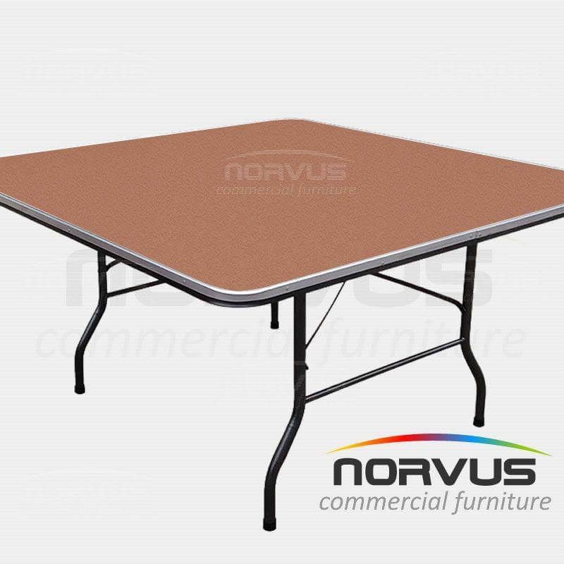 Mesa cuadrada plegable 150x150 fibracel