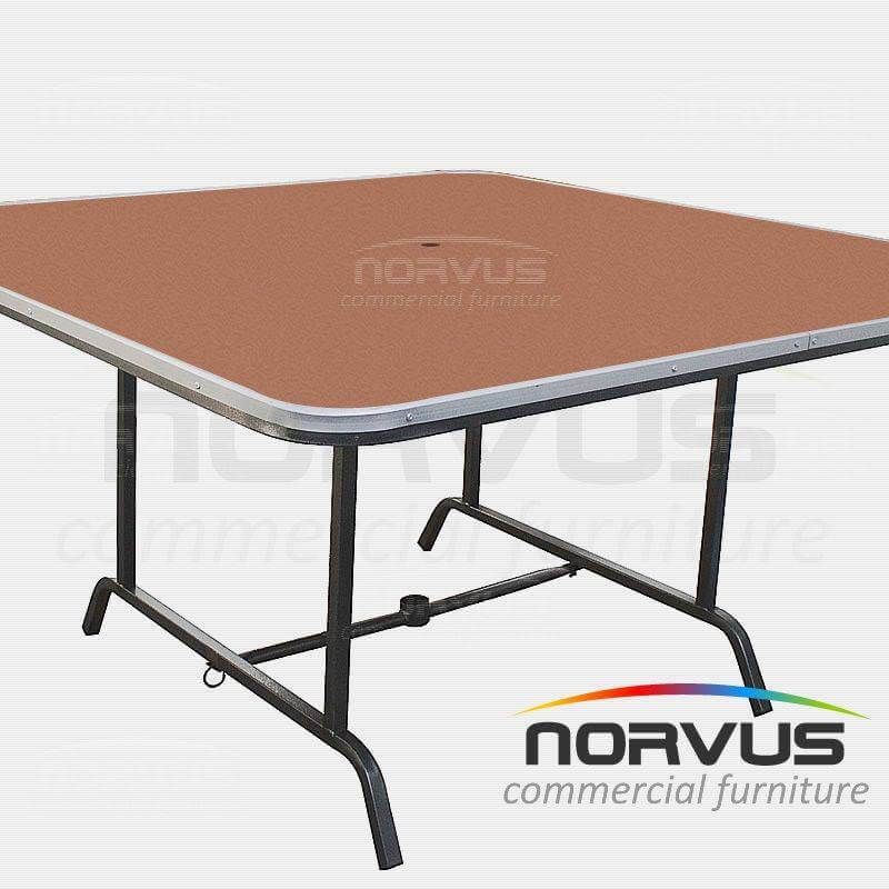 Mesa cuadrada plegable 150x150 fibracel para sombrilla