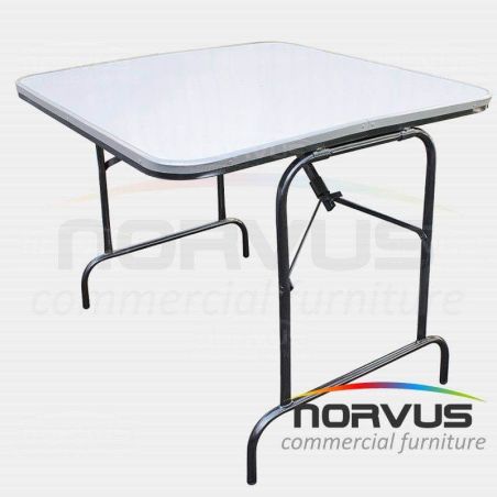 Mesa pastelera cuadrada plegable 90x90 fibra de vidrio