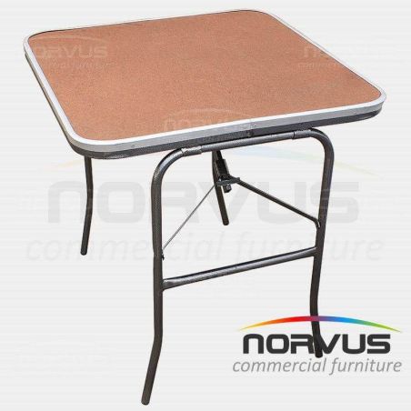 Mesa cuadrada plegable 75x75 fibracel