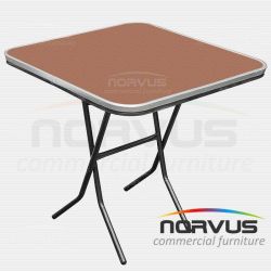 Mesa pastelera cuadrada plegable 75x75 fibracel