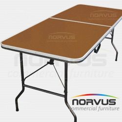 Mesa portafolio rectangular plegable 180x75 fibracel