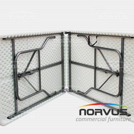 Mesa portafolio rectangular plegable 240x75 plastico inflado