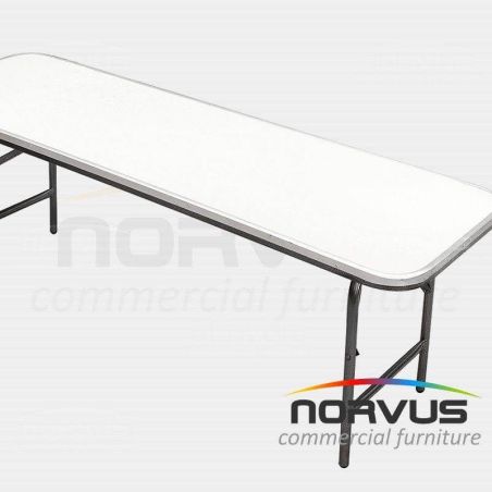 Mesa infantil rectangular plegable 150x50 fibra de vidrio