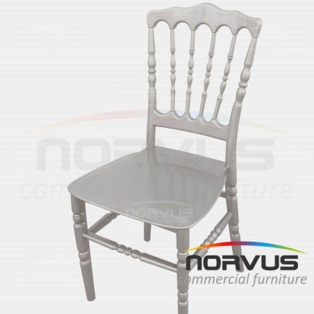 Silla Versalles de plastico plata