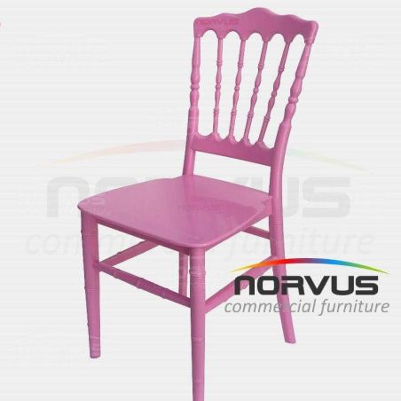 Silla Infantil Versalles de plastico rosa