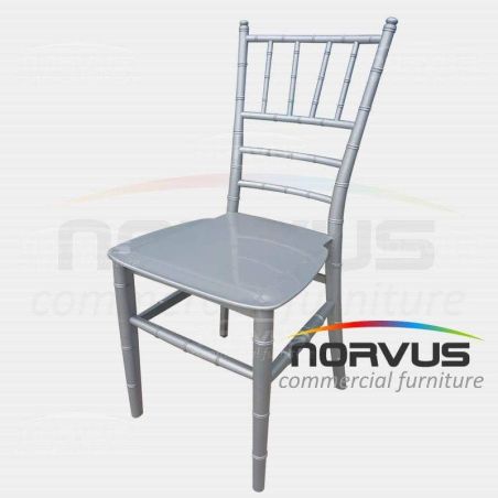 Silla Infantil Tiffany de plastico plata