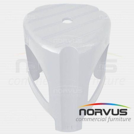 Banco de plastico Bary blanco