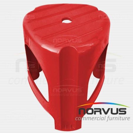 Banco de plastico Bary rojo