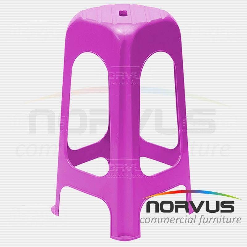 Banco alto de plastico Jumbo fiusha