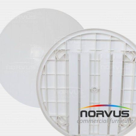  Mesa redonda de plastico blanca